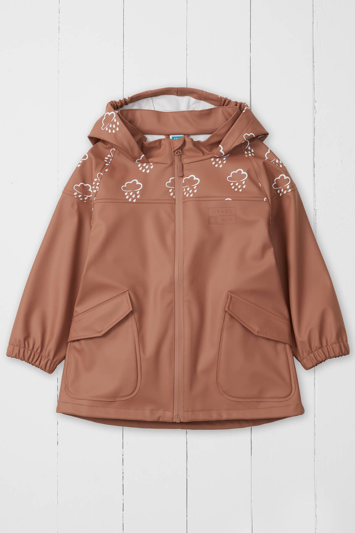 Rose Colour Changing Kids Rain Jacket