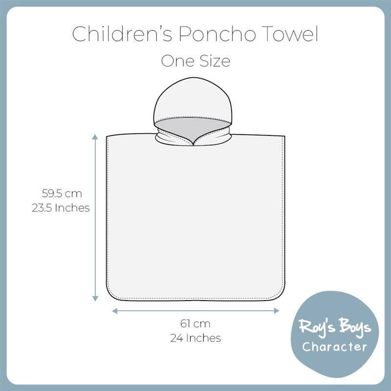 Bingo Kids' Lightweight Poncho Towel