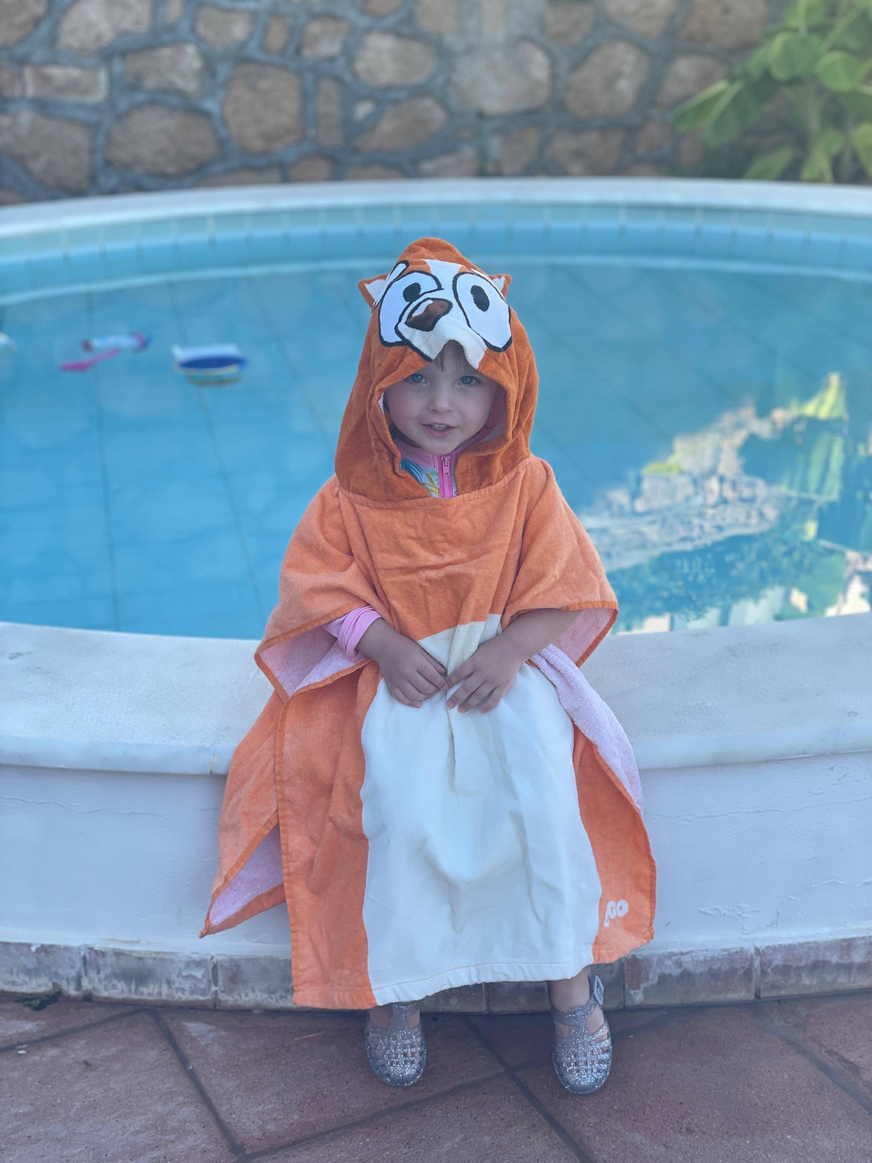 Bingo Kids' Lightweight Poncho Towel