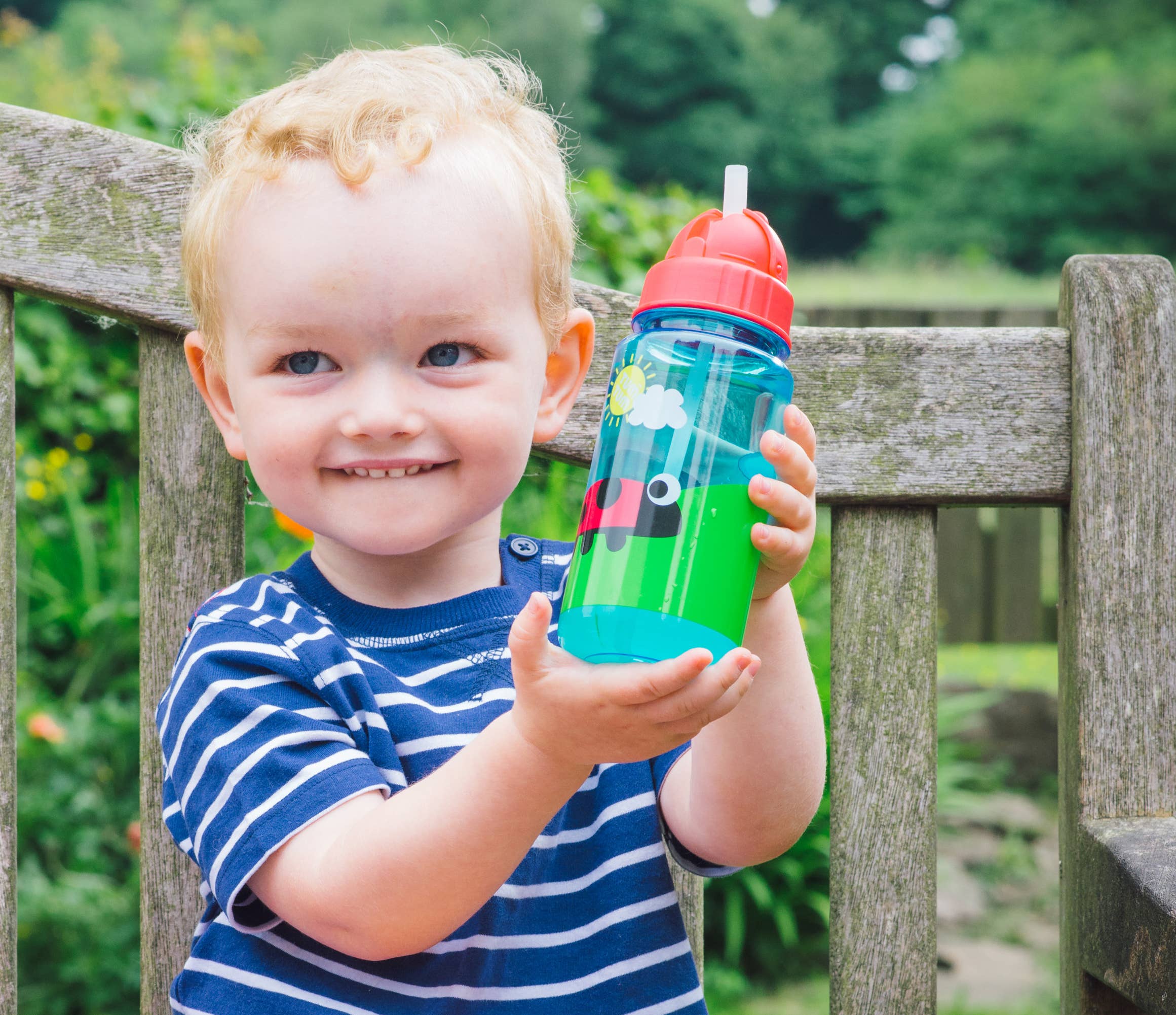 Tum Tum Flip Top Water Bottle - Bugs