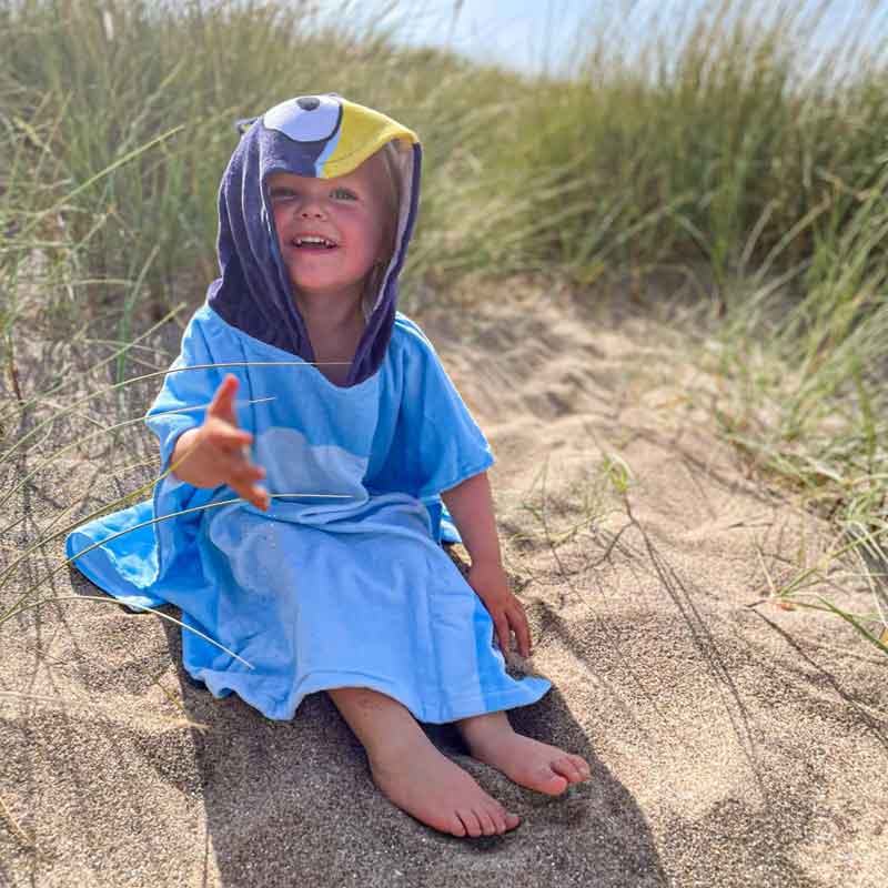 Bluey Kids' Lightweight Poncho Towel