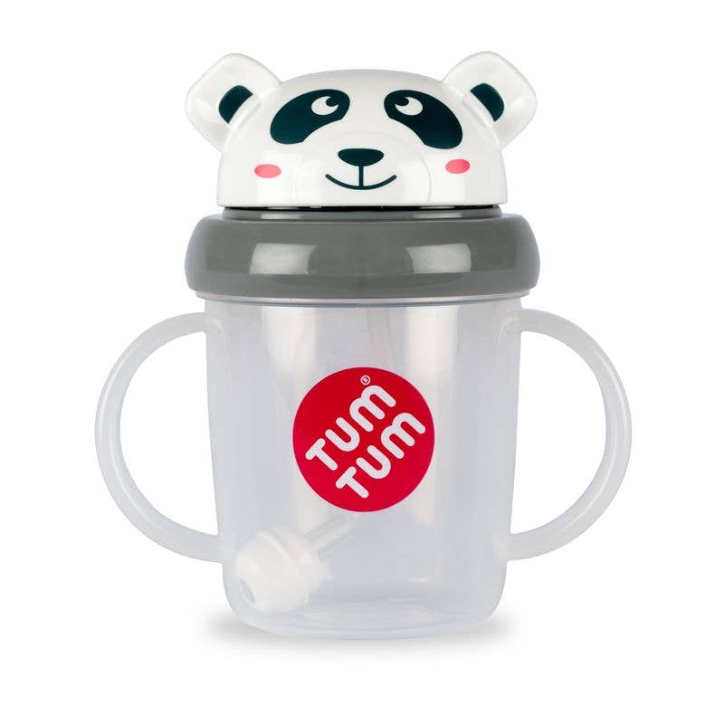Tum Tum Pip Panda Tippy Up Cup Black and White