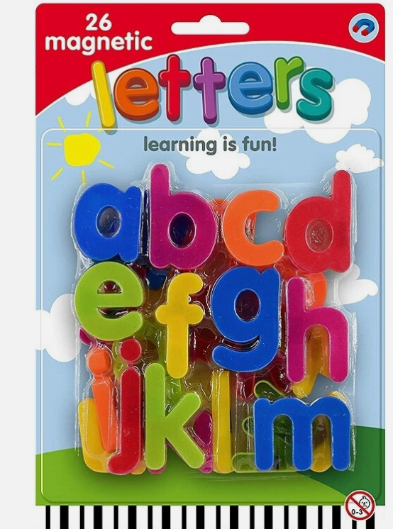 26 magnetic lower case letters