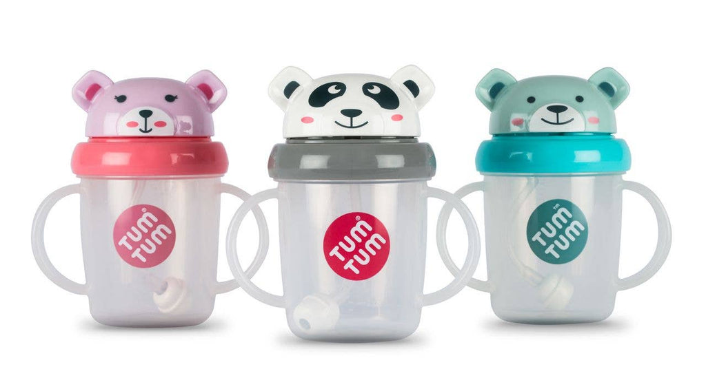 Tum Tum Pip Panda Tippy Up Cup Black and White
