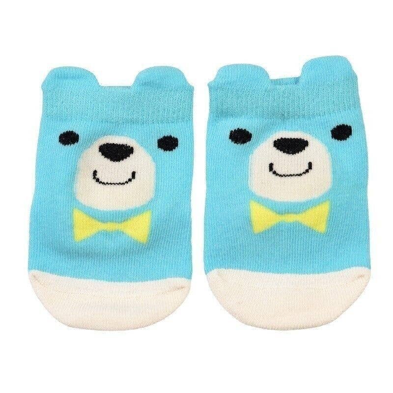 Pair of Baby Socks - Blue Bear
